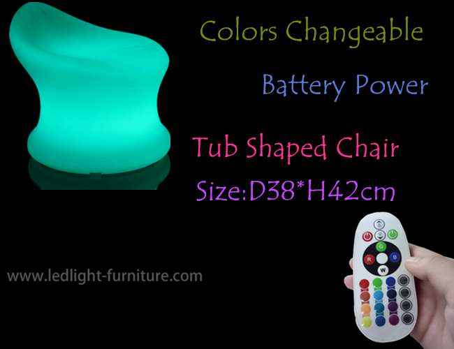 A multi cuba das cores deu forma a cadeira da barra do diodo emissor de luz a pilhas para a sala de estar/clube noturno