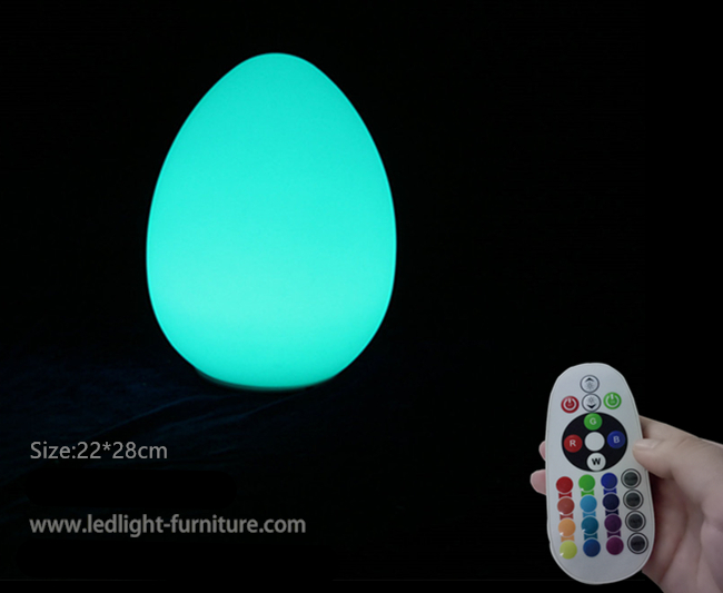 Os candeeiros de mesa decorativos Dustproof do diodo emissor de luz, grande ovo exterior dado forma conduziram luzes