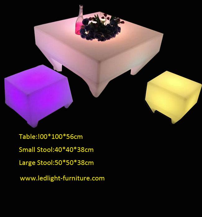 Brilho exterior da mobília do partido do diodo emissor de luz do RGB do projeto original com controlo a distância