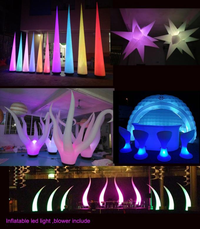 Os dedos deram forma à luz conduzida /Inflatable de iluminação inflável para a decoração da fase