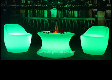 China Tipo iluminado mesa de centro da mobília do diodo emissor de luz ajustada com luz recarregável do RGB fornecedor