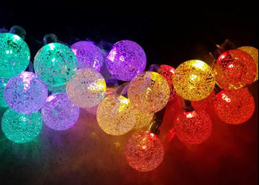 China Luzes feericamente solares da corda do diodo emissor de luz da bola de cristal de 19,7 Ft para a decoração do feriado fornecedor
