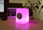 Luz sem fio do cubo do diodo emissor de luz/candeeiro de mesa musical do diodo emissor de luz com orador de Bluetooth fornecedor