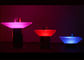 A noite do cachimbo de água do polietileno ilumina acima a tabela do clube da mobília com luz colorida do diodo emissor de luz fornecedor