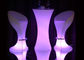 Mobília redonda da iluminação da tabela do camiseiro da tabela de cocktail do diodo emissor de luz do convencido do partido fornecedor