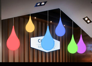 China A gota de suspensão da água deu forma ao projeto colorido engraçado do uso da sala/loja da iluminação de Deco fábrica
