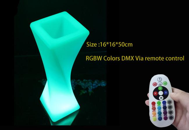 Lâmpada incluída a pilhas de controle remoto do diodo emissor de luz do RGB dos potenciômetros de flor do diodo emissor de luz