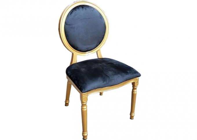 Arrendamento da mobília do casamento da cadeira de Louis do hotel com parte traseira redonda, projeto personalizado do coxim