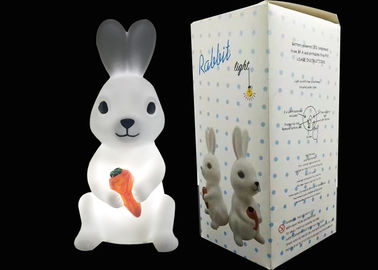 China Projeto bonito a pilhas da luz da noite do diodo emissor de luz do coelho de coelho para o jogo das crianças fornecedor