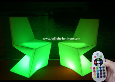 China Mobília dada forma diamante da luz do diodo emissor de luz da sala de estar, cadeiras conduzidas e tabelas para a barra fornecedor