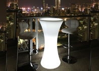China Mobília redonda alta da tabela de cocktail ajustada com iluminação colorida empresa