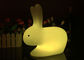 Coelho bonito luz dada forma da noite do diodo emissor de luz, mudança branca das cores da lâmpada 16 do coelho fornecedor