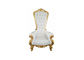 Cadeiras decorativas alugados do trono da mobília luxuosa do casamento da parte traseira da elevação/princesa real Cadeira fornecedor