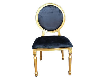 Arrendamento da mobília do casamento da cadeira de Louis do hotel com parte traseira redonda, projeto personalizado do coxim